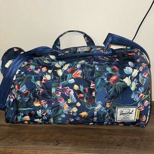 Herschel Supply Co Nova Scout Hoffman duffle bag Royal Blue Tulip Print